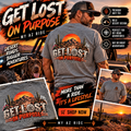 Get Lost on Purpose Shirt | MY AZ RIDE Arizona Off Road Tee | Desert Adventure T-Shirt
