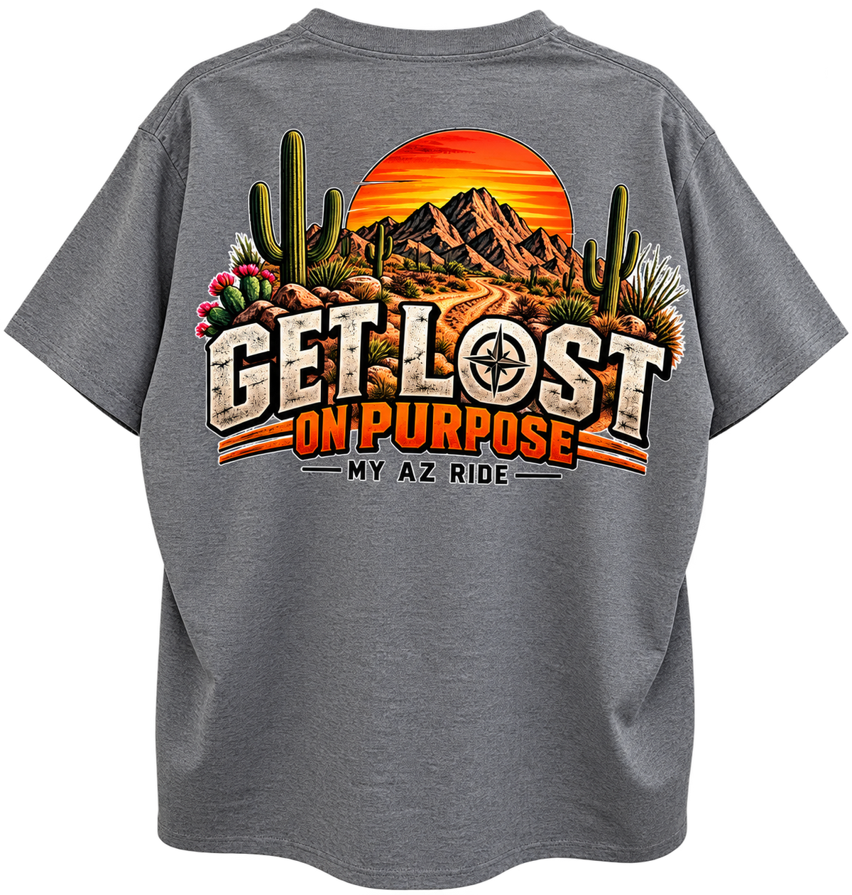 Get Lost on Purpose Shirt | MY AZ RIDE Arizona Off Road Tee | Desert Adventure T-Shirt