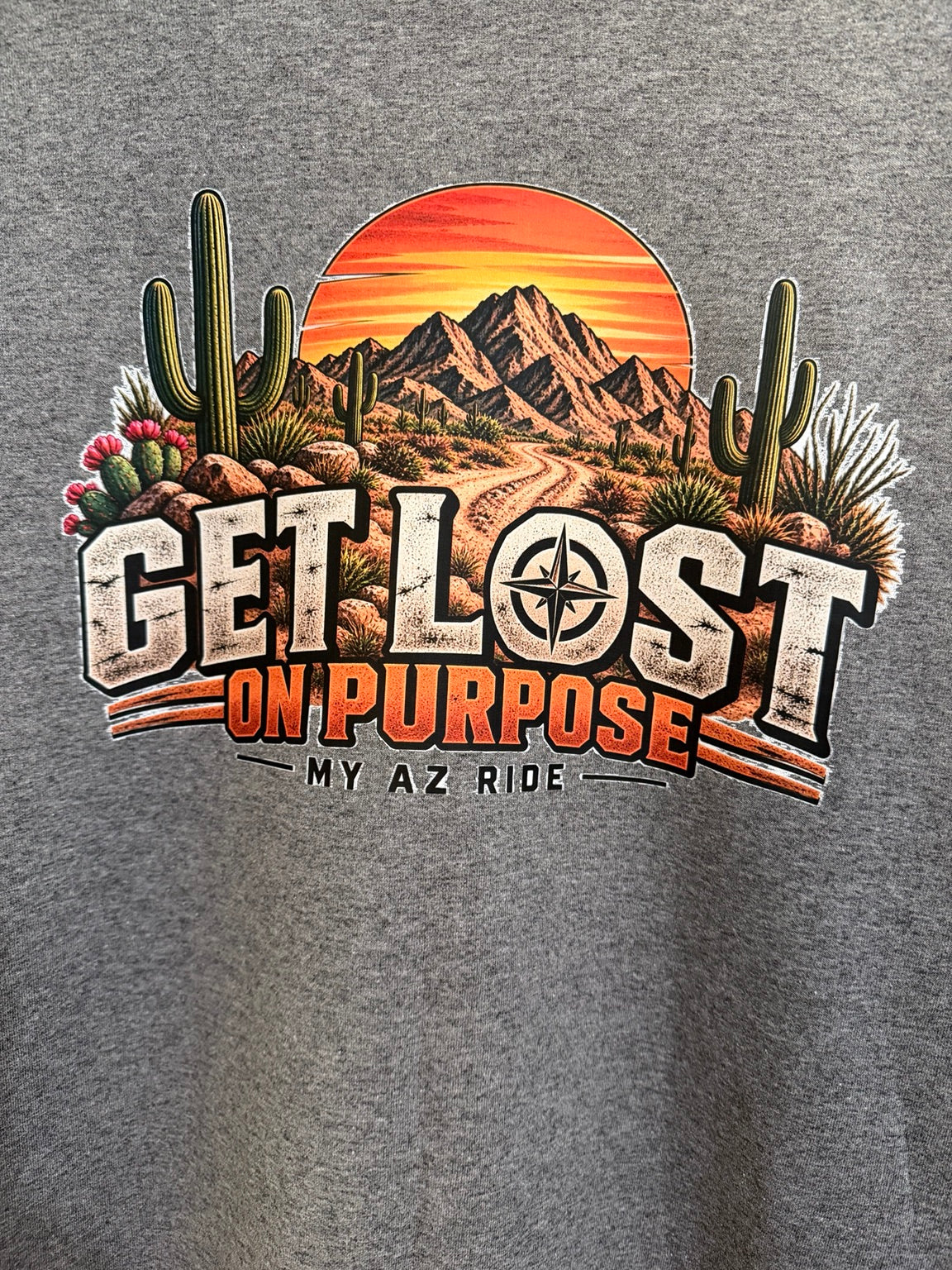 Get Lost on Purpose Shirt | MY AZ RIDE Arizona Off Road Tee | Desert Adventure T-Shirt