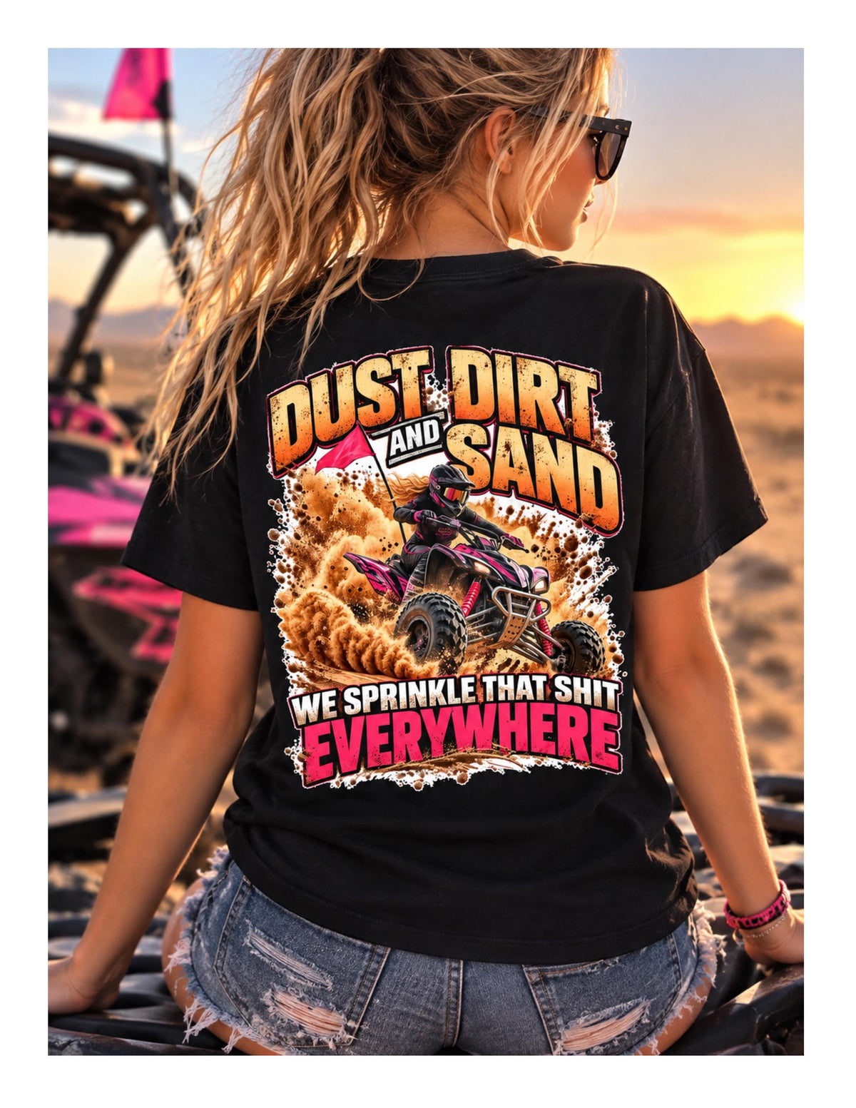 Dust Dirt Sand Quad Rider Shirt | Desert Adventure Off-Road Tee